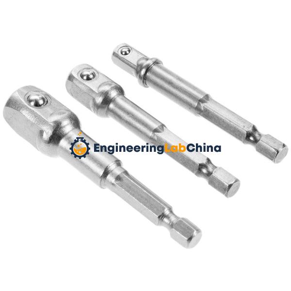 3pcs Socket Adapter Hex 1/4, 3/8, 1/2