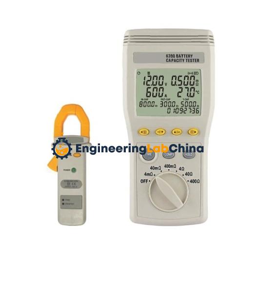 Battery Capacity Impedance Tester with DC Clamp Meter