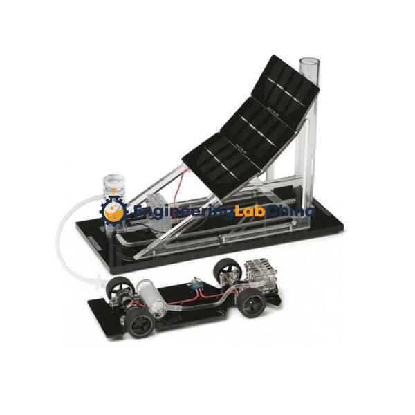 Hydrogen Concept Car And Gas Station