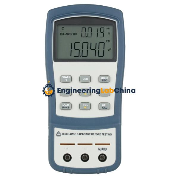 LCR Meter Measures Signal Frequency