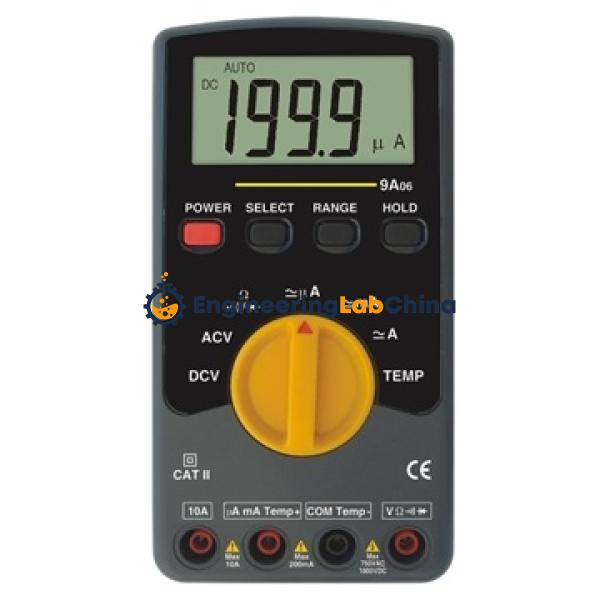 Palm Pocket Size 3 1/2 Digit 2000 Count Autoranging Digital Multimeter Without Temperature Probe