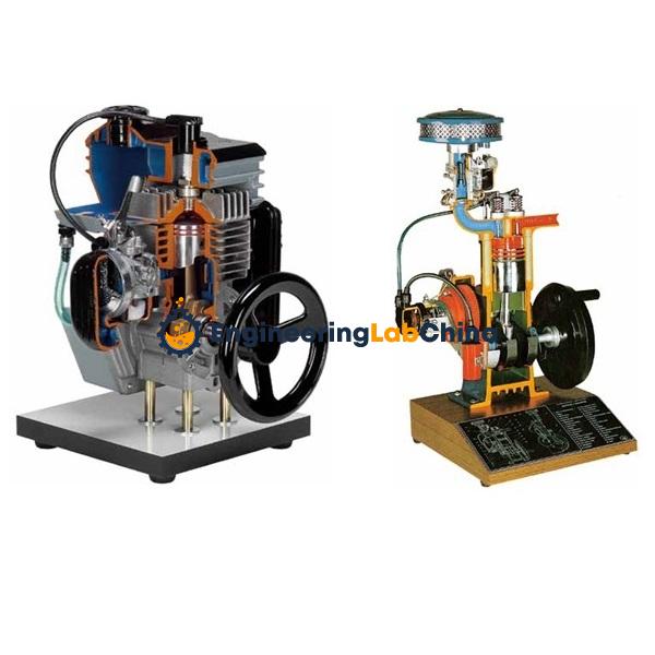 Section Model Two Stroke and Four Stroke Petrol Engine