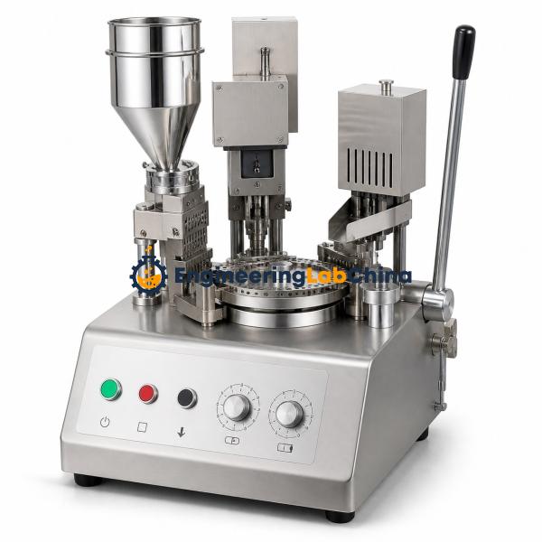 Semi-Auto Capsule Filling Machine With Button Type