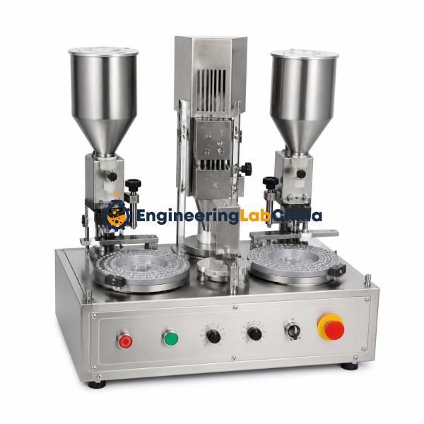 Semi-Auto Capsule Filling Machine With Double Head