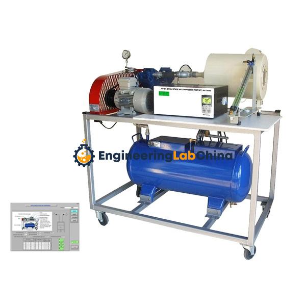 Single Stage Air Compressor Setup with Data Acquisition