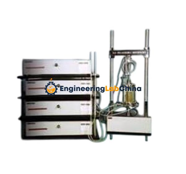 Stress-Strain Controlled Shear Permeated Triaxial Test Apparatus